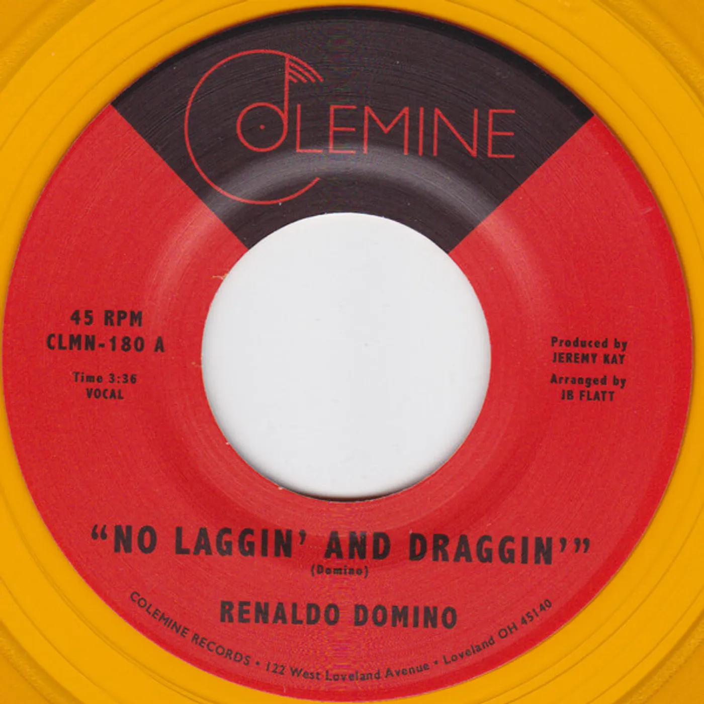 Renaldo Domino No Laggin' And Draggin' Vinyl Record