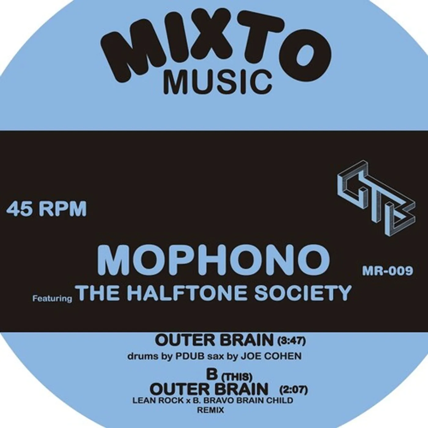 Mophono OUTER BRAIN / OUTER BRAIN REMIX Vinyl Record