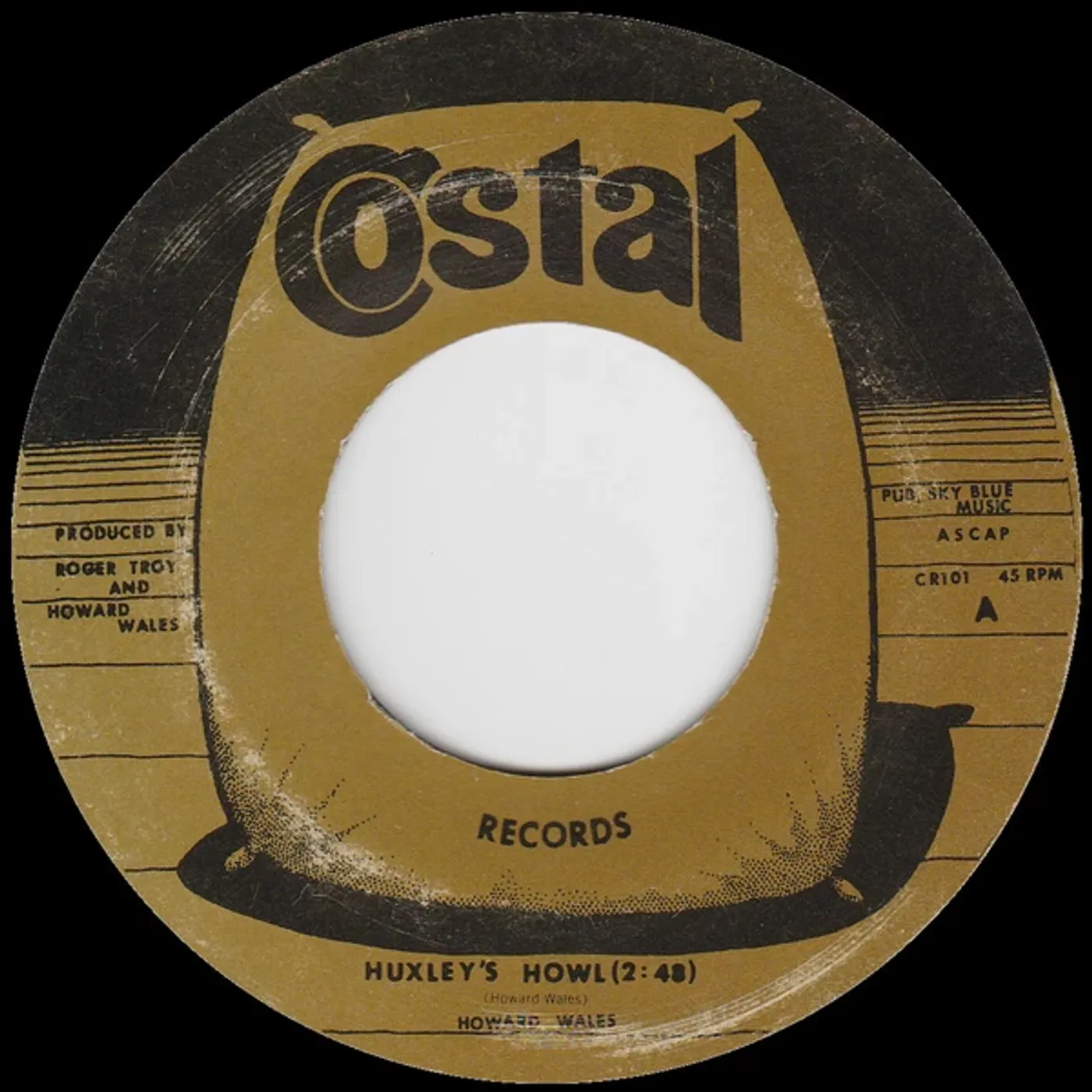 Howard Wales HUXLEY'S HOWL / MY BLUES Vinyl Record