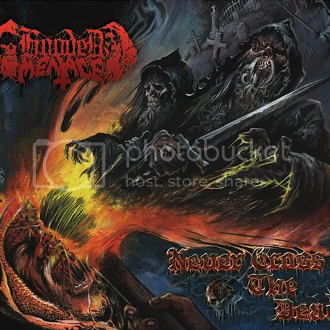 Hooded Menace NEVER CROSS THE DEAD CD