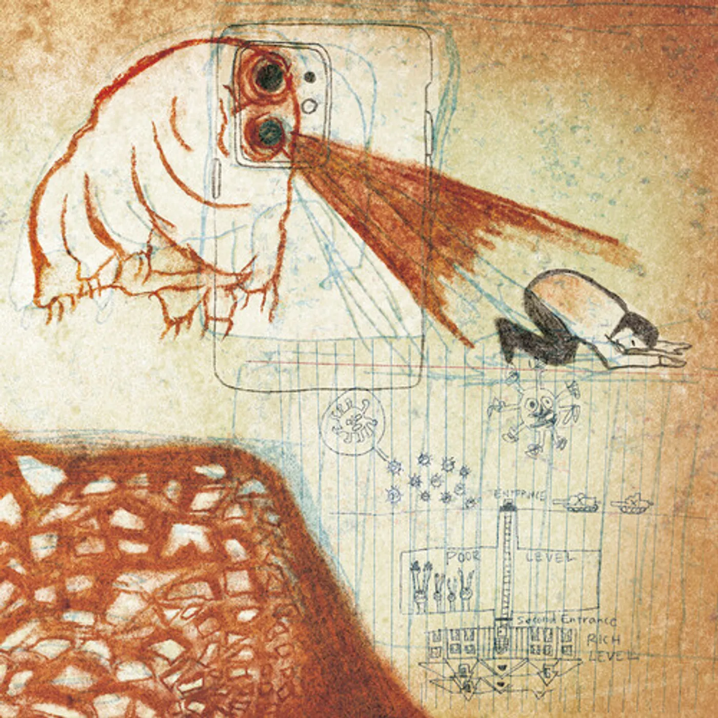 Deerhoof FUTURE TEENAGE CAVE ARTISTS (COLOR VINYL) Vinyl Record