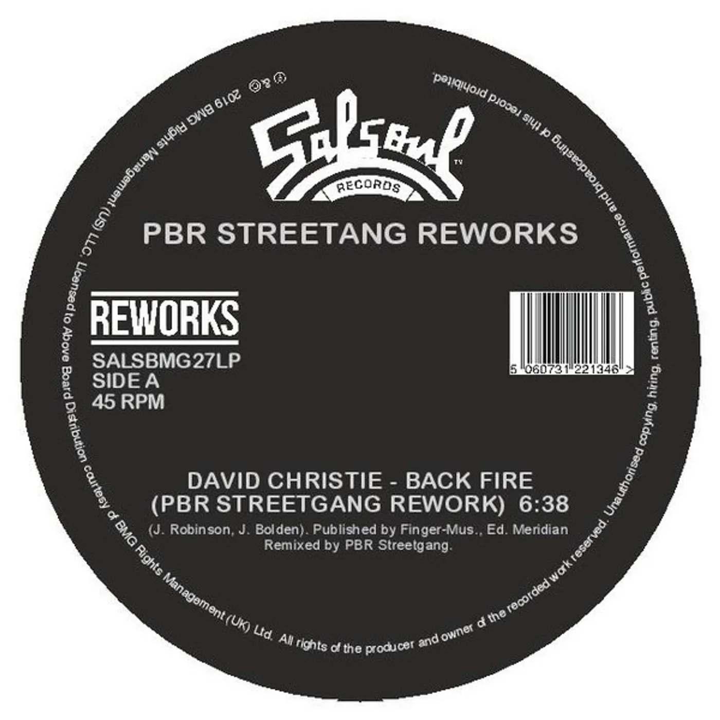 PBR Streetgang SALSOUL REWORKS Vinyl Record