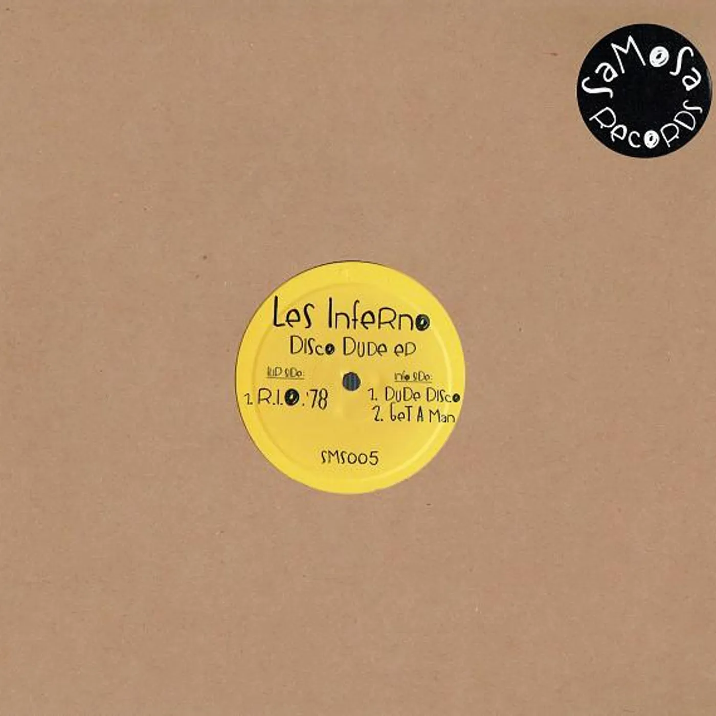 Les Inferno DISCO DUDE / GOT A MAN / RIO 78 Vinyl Record