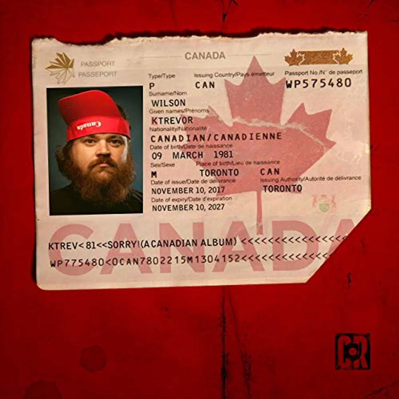 K Trevor Wilson SORRY! (A CANADIAN ALBUM) Vinyl Record