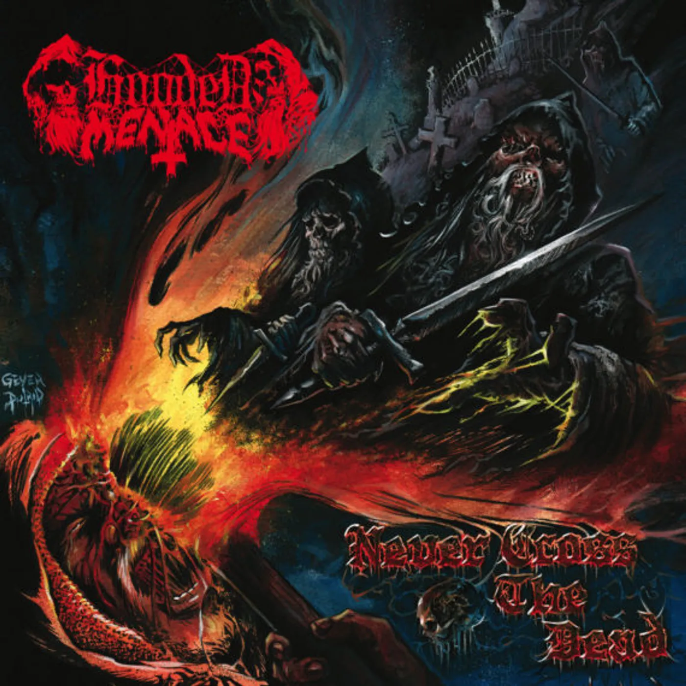 Hooded Menace Never Cross The Dead Vinyl Record