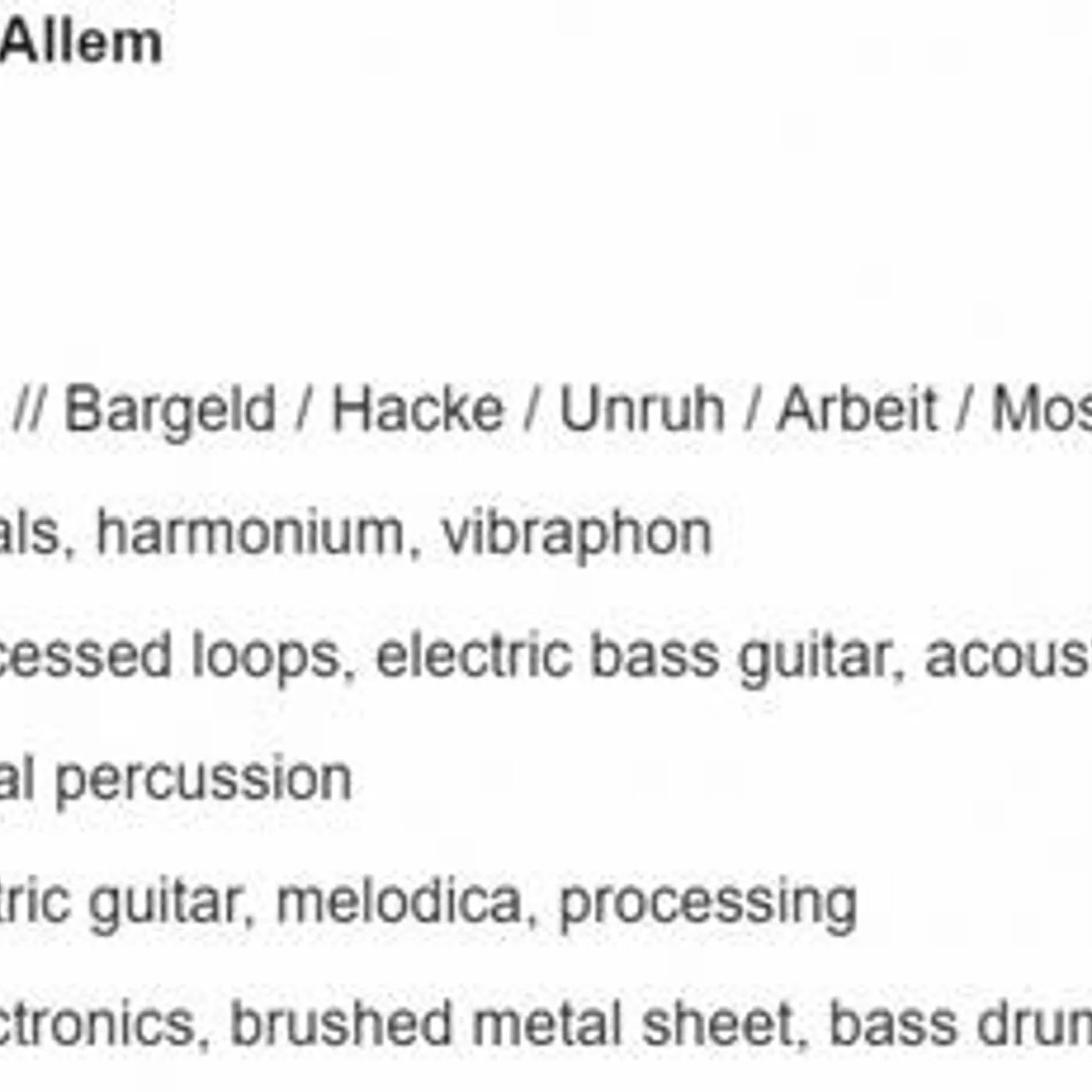 Einstürzende Neubauten ALLES IN ALLEM Vinyl Record