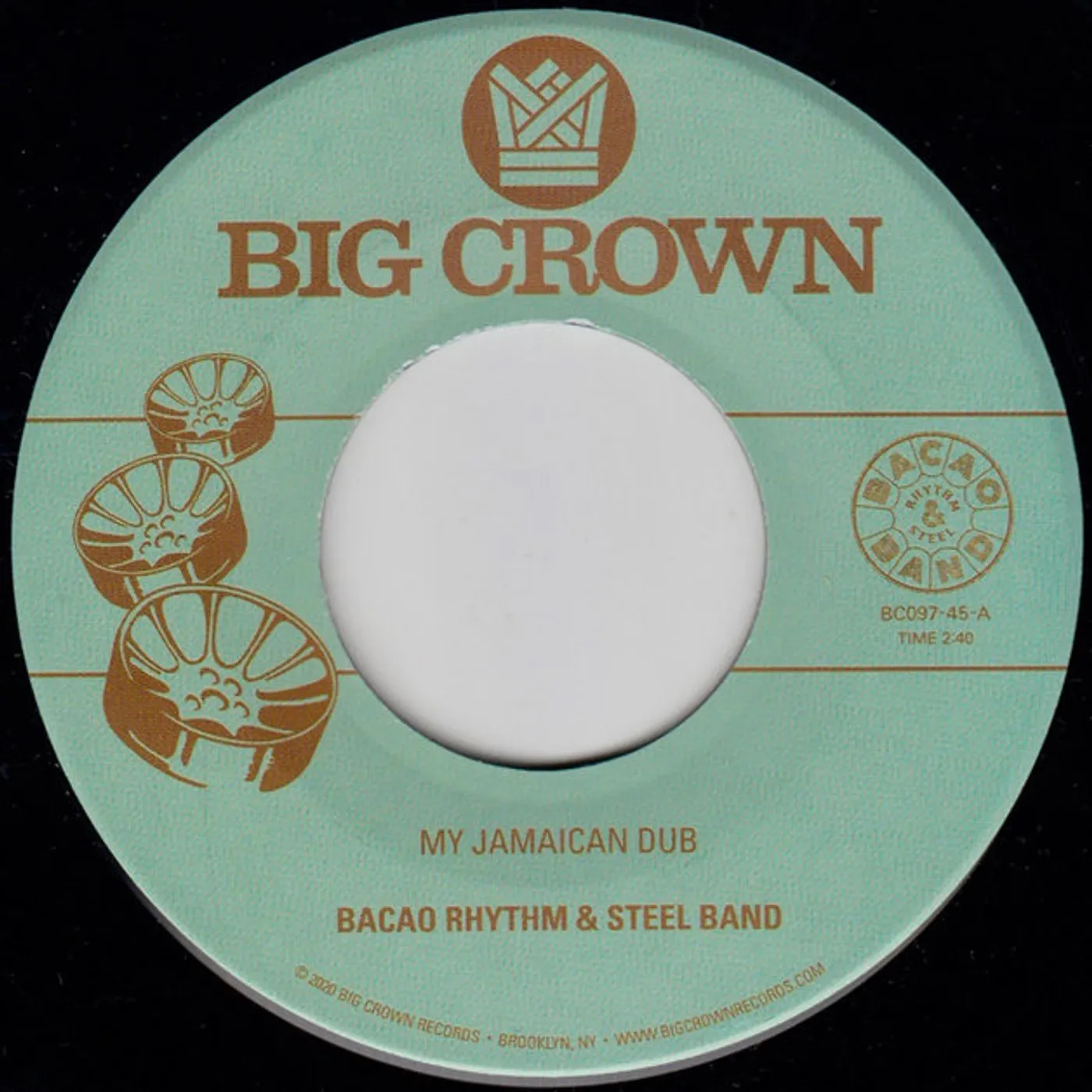 Bacao Rhythm & Steel Band MY JAMAICAN DUB / THE HEALER Vinyl Record