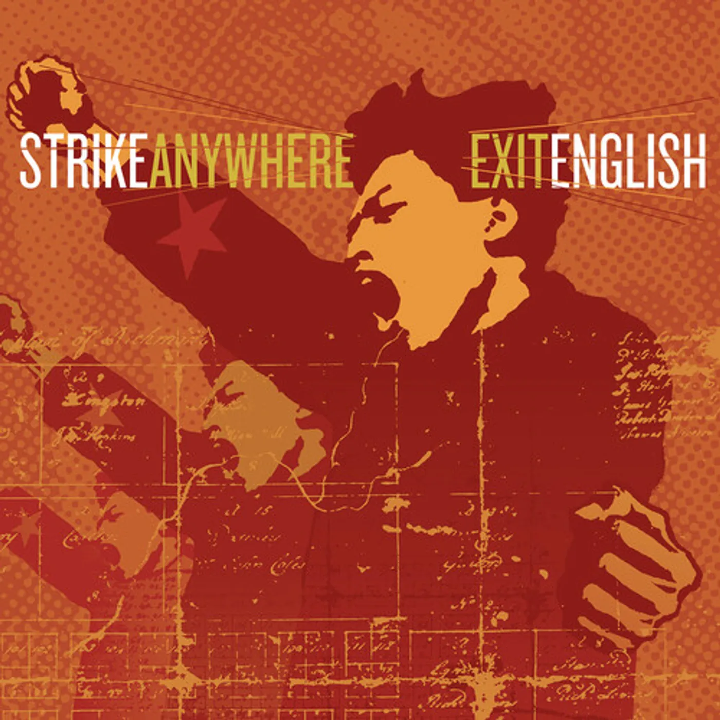 Strike Anywhere EXIT ENGLISH (CLEAR WITH BLACK VINYL) Vinyl Record