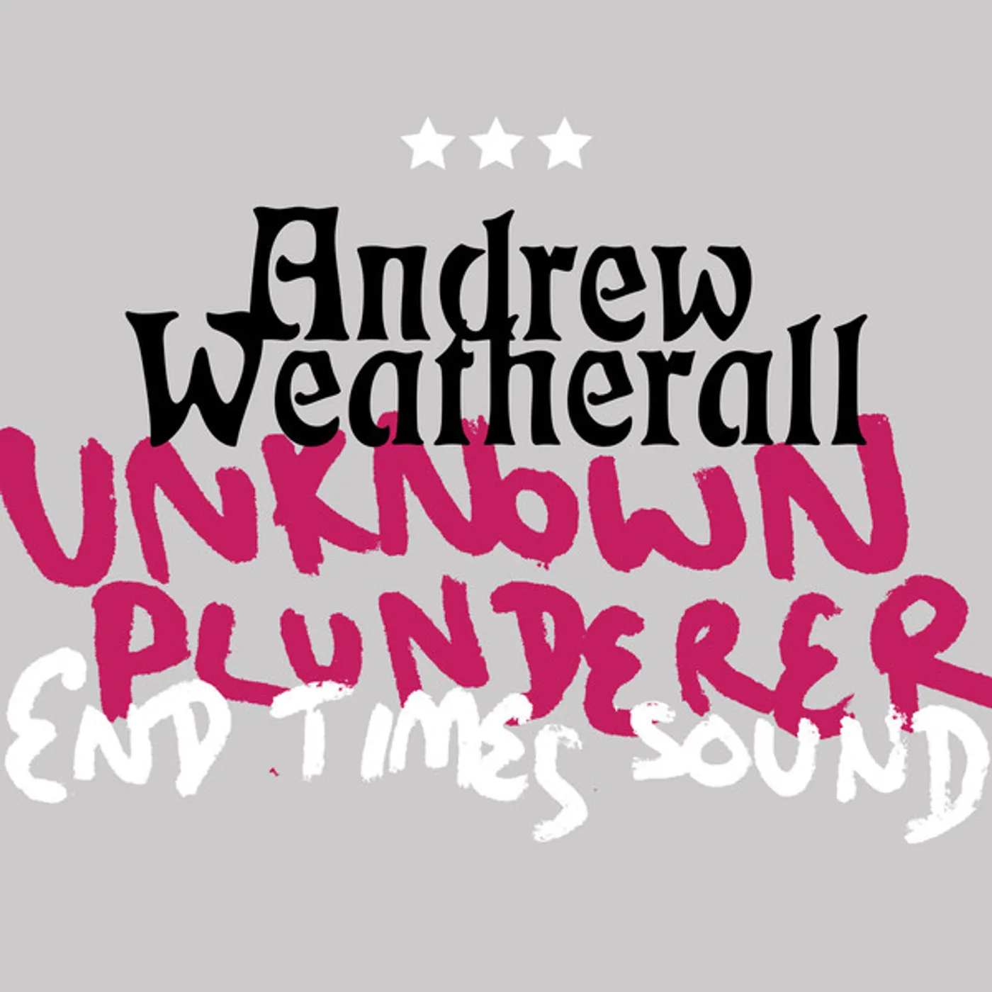 Andrew Weatherall Unknown Plunderer / End Times Sound Vinyl Record