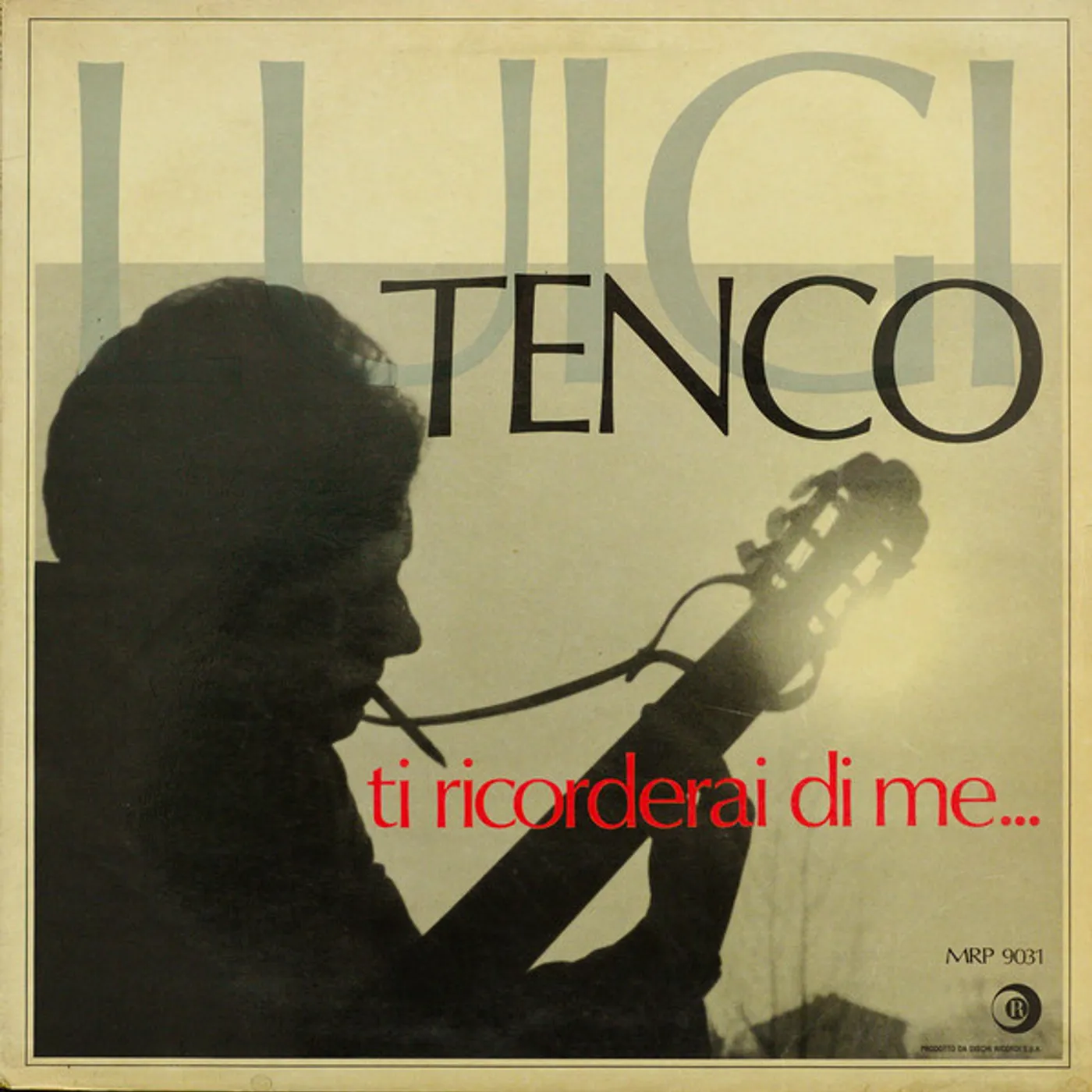 Luigi Tenco Ti Ricorderai Di Me Vinyl Record