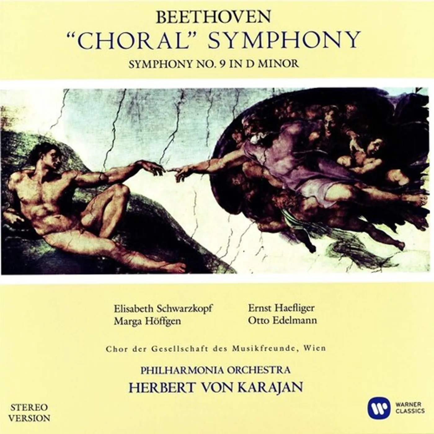 Chorus/Philharmonia Orchestra/Herbert von Karajan BEETHOVEN: SYMPHONY NO. 9 (STEREO VERSION) Vinyl Record