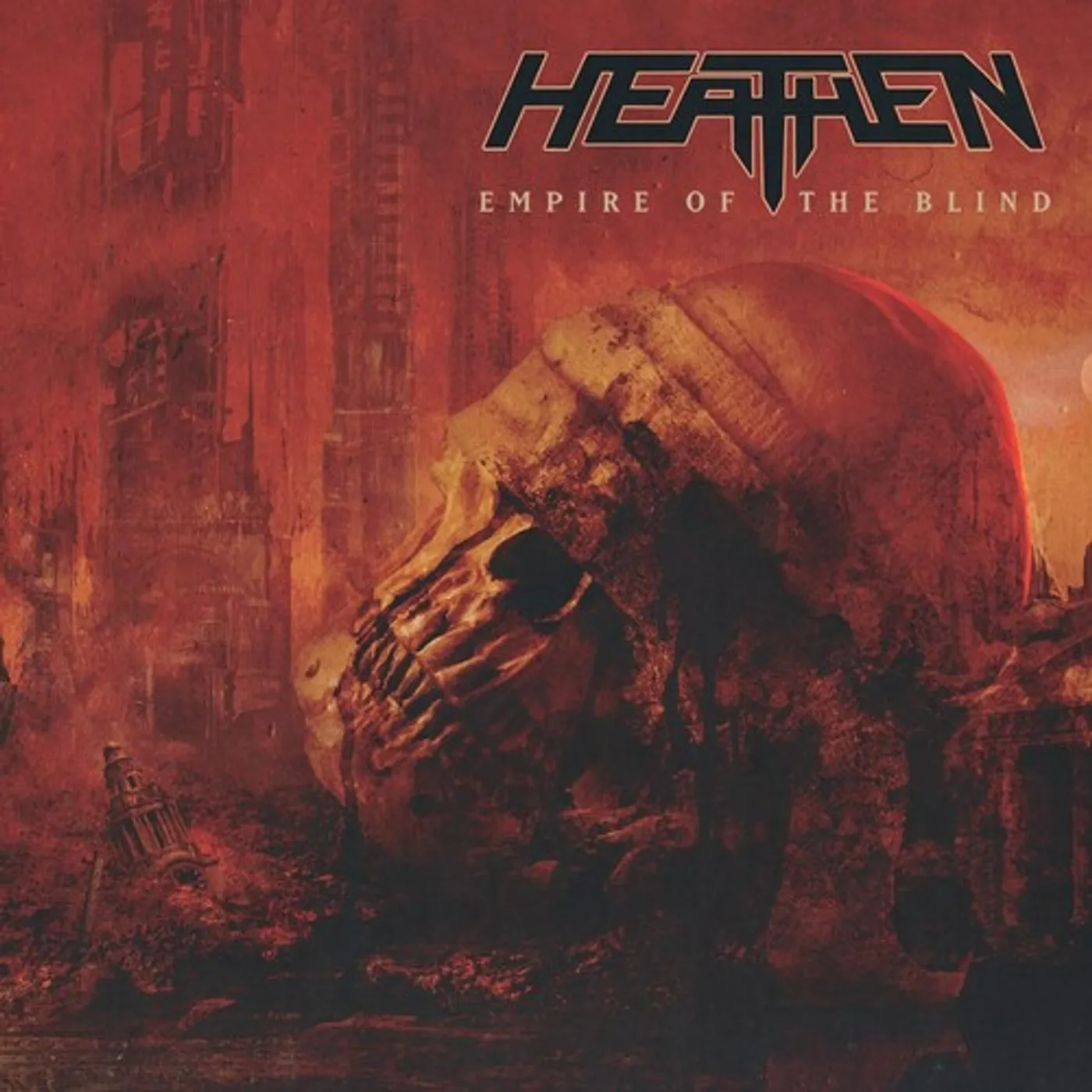 Heathen EMPIRE OF THE BLIND (RED & BLACK SWIRL VINYL) Vinyl Record