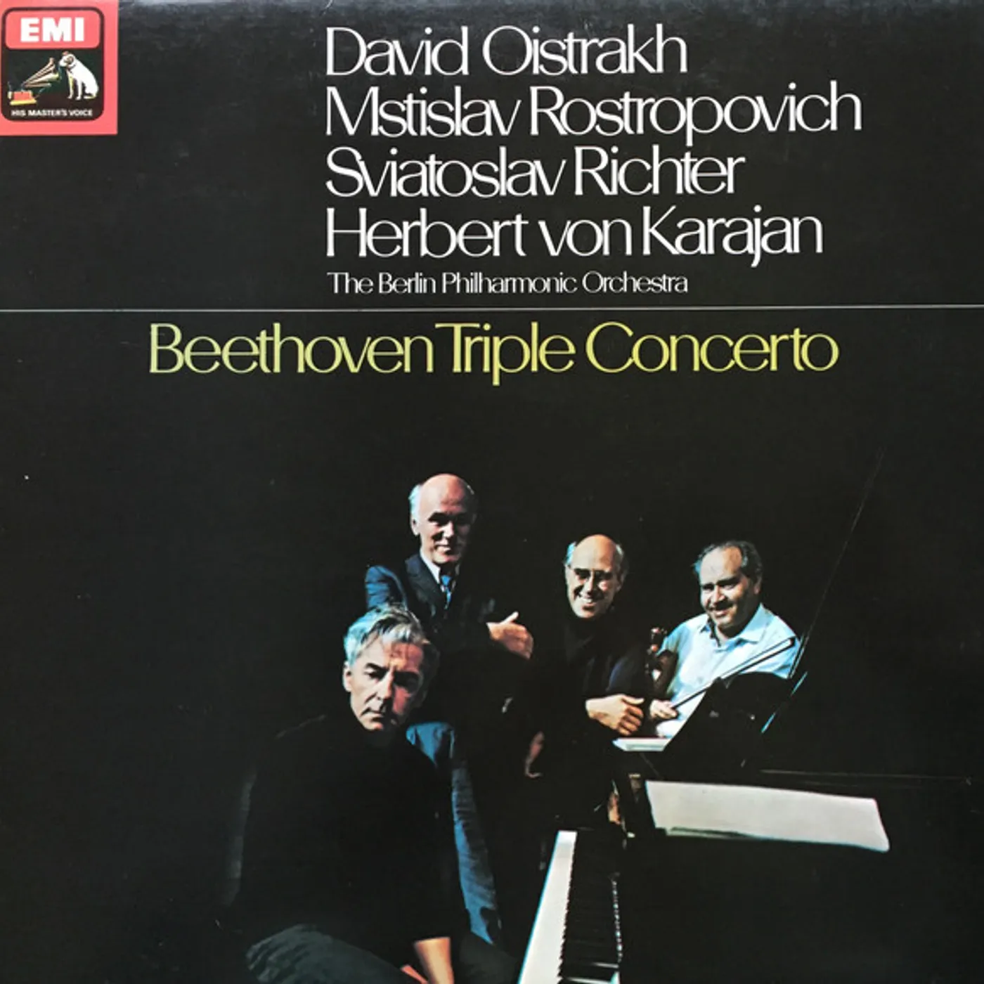 Beethoven / Herbert Von Karajan BEETHOVEN: TRIPLE CONCERTO Vinyl Record