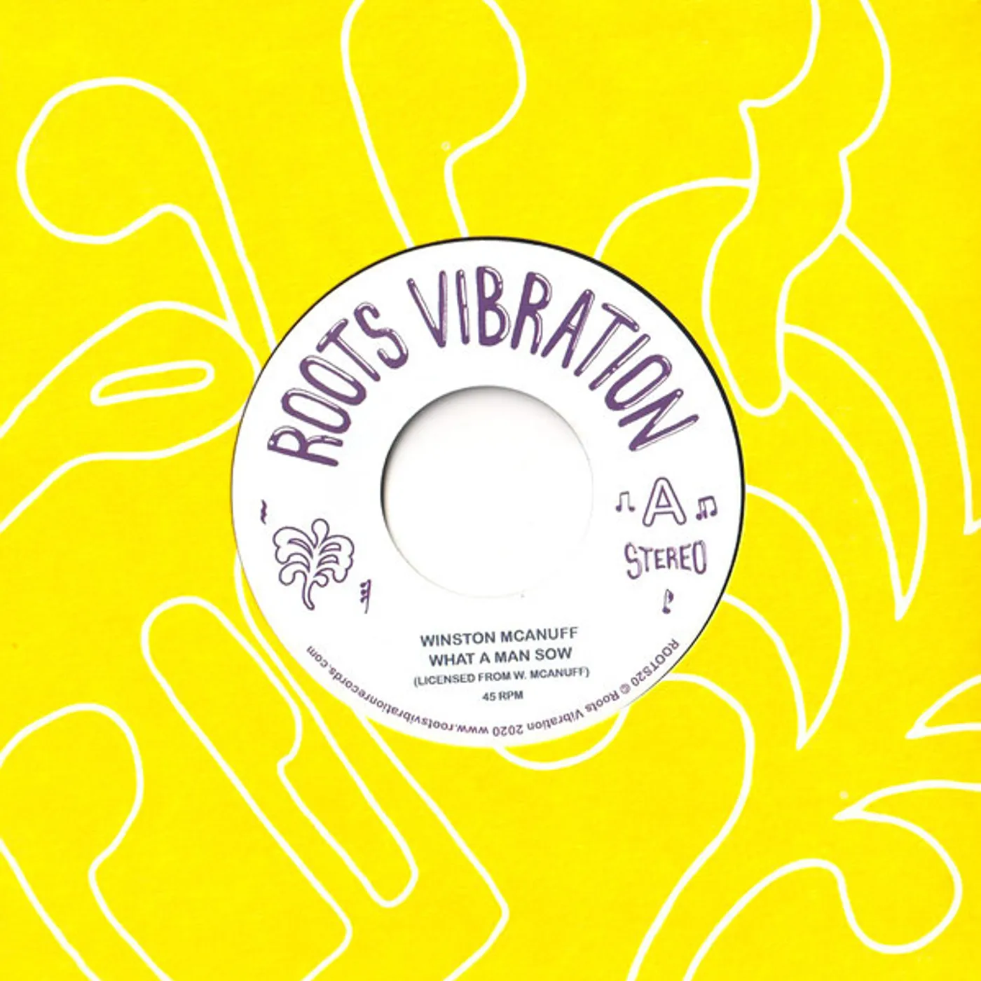 Winston McAnuff WHAT A MAN SOW Vinyl Record