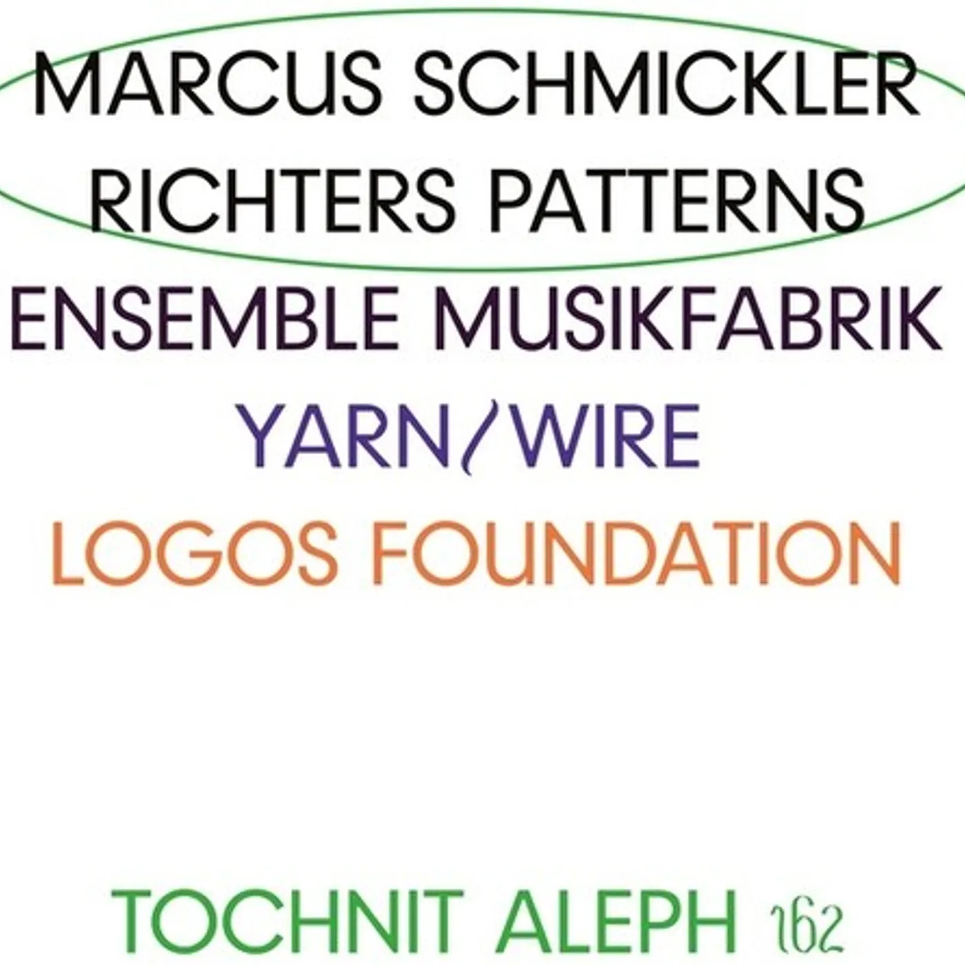 Marcus Schmickler RICHTERS PATTERNS CD