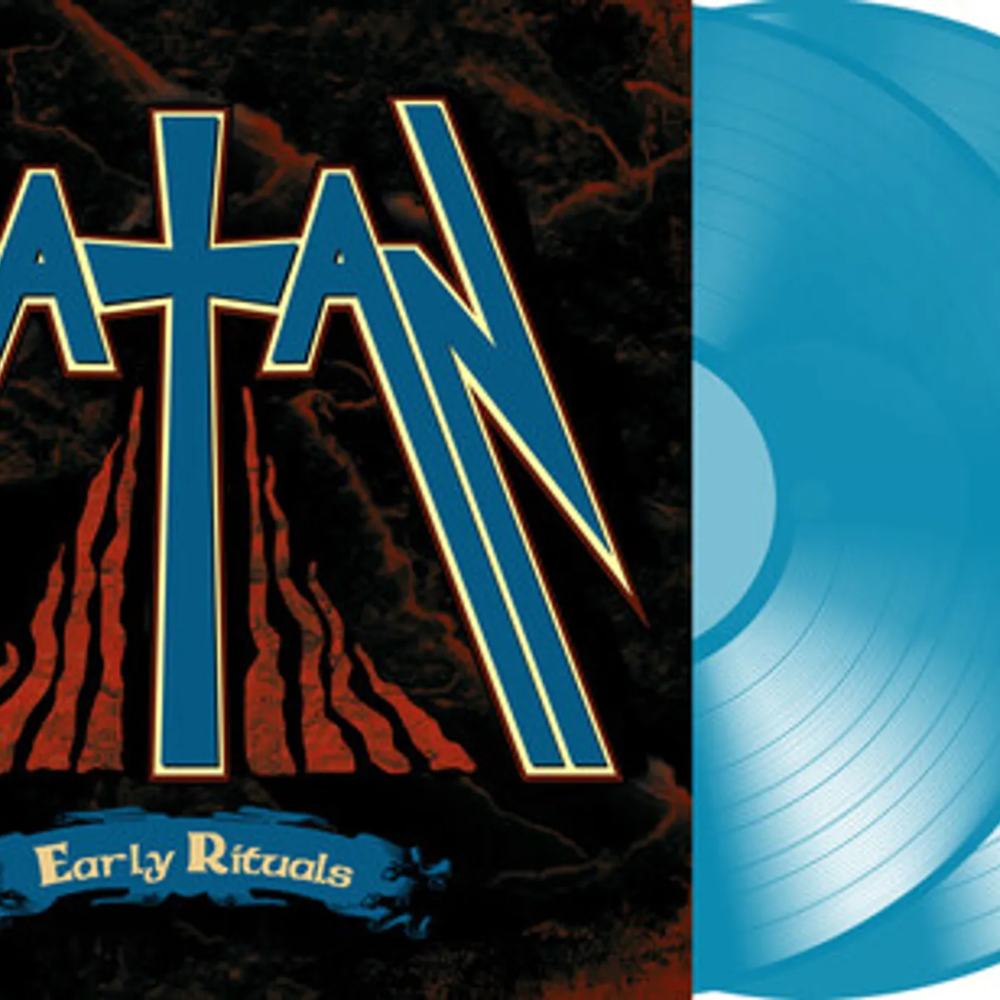 Satan EARLY RITUALS (TRANSPARENT BLUE VINYL) Vinyl Record