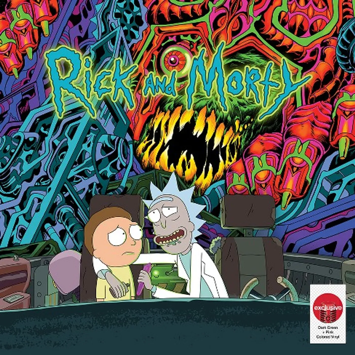 Rick and Morty / Original Soundtrack (DARK GREEN & PINK VINYL) Vinyl Record