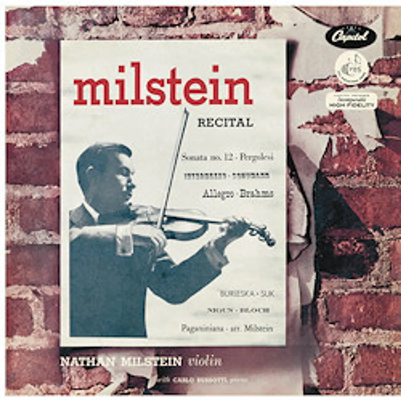 NATHAN MILSTEIN RECITAL Vinyl Record