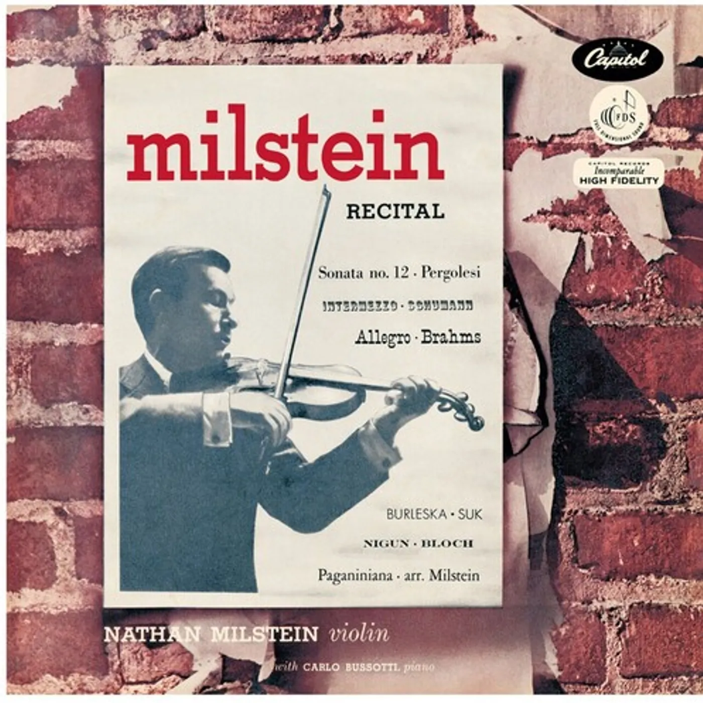 NATHAN MILSTEIN RECITAL Vinyl Record