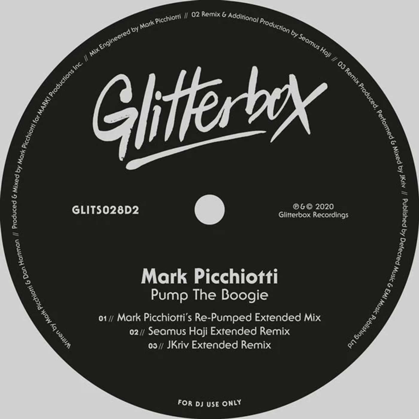 Mark Picchiotti PUMP THE BOOGIE 2020 Vinyl Record