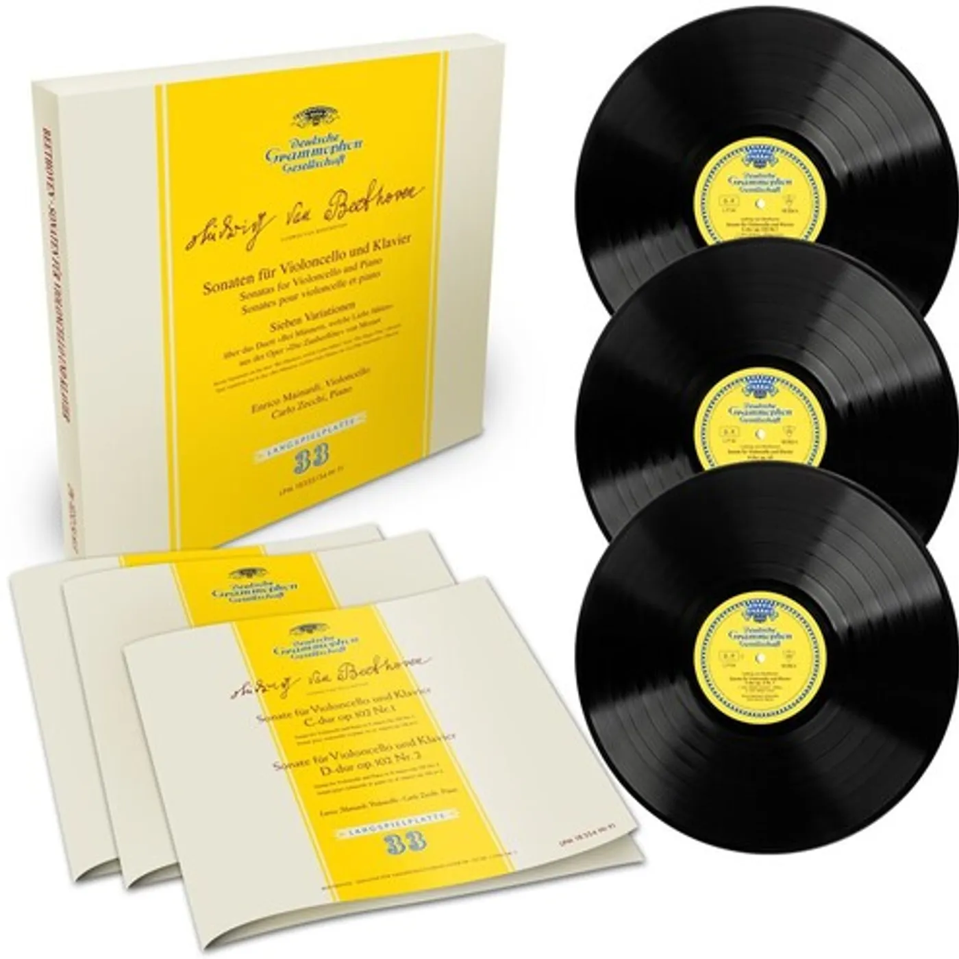 Enrico Mainardi SONATAS FOR VIOLONCELLO & PIANO (BEETHOVEN) Vinyl Record