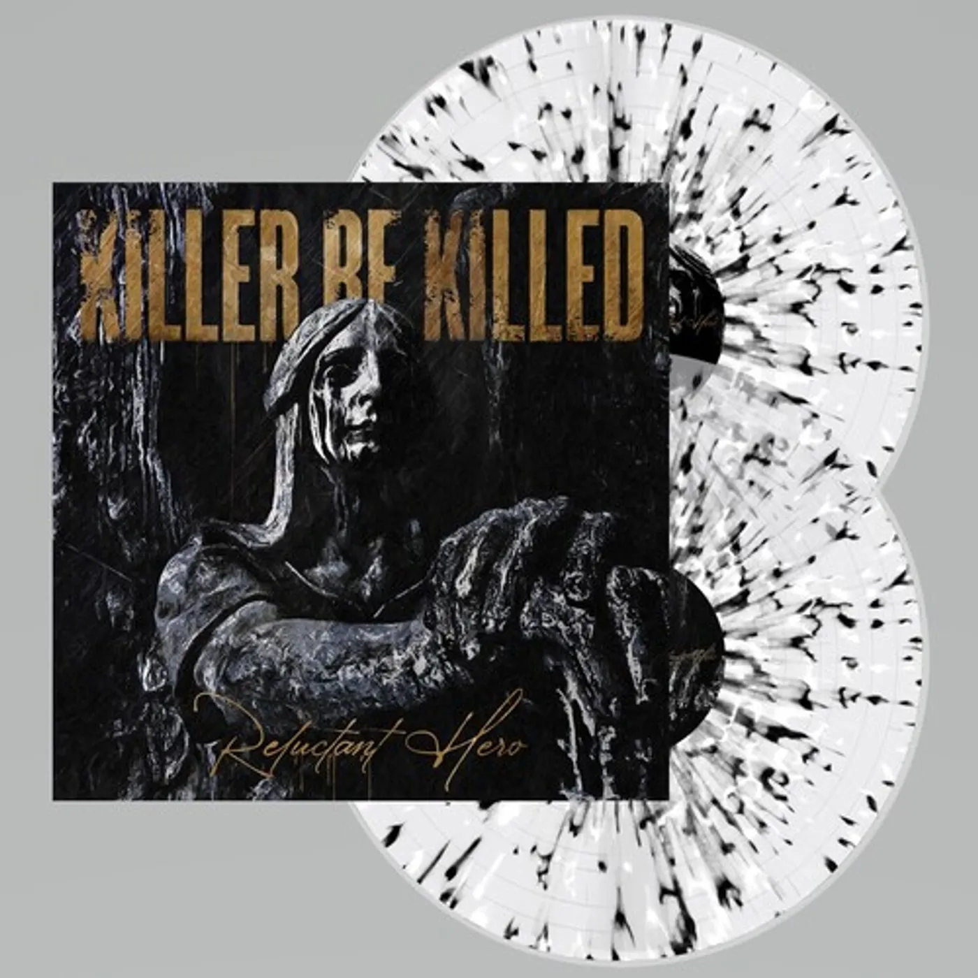 Killer Be Killed RELUCTANT HERO (CLEAR W/ BLACK & WHITE SPLATTER) Vinyl Record