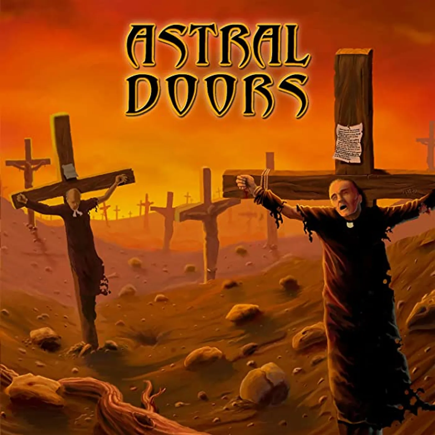Astral Doors OF THE SON & THE FATHER (ORANGE VINYL) Vinyl Record
