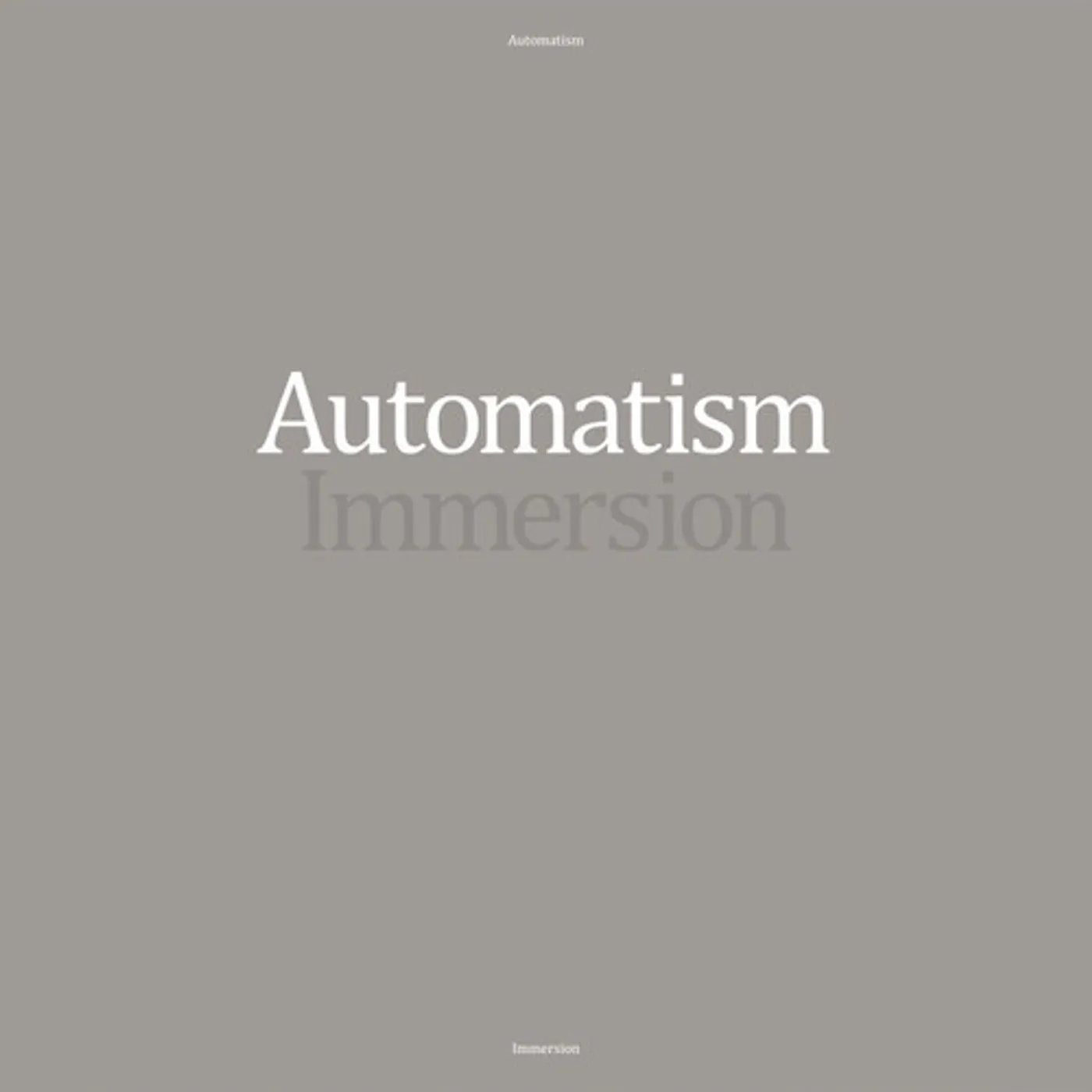 Automatism IMMERSION (COLORED VINYL) Vinyl Record