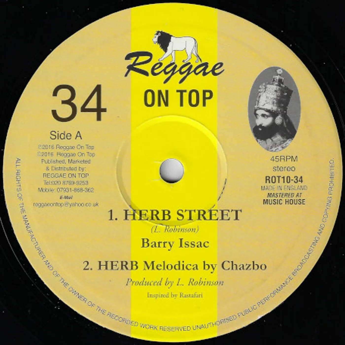 Barry Issac HERB STREET Vinyl Record