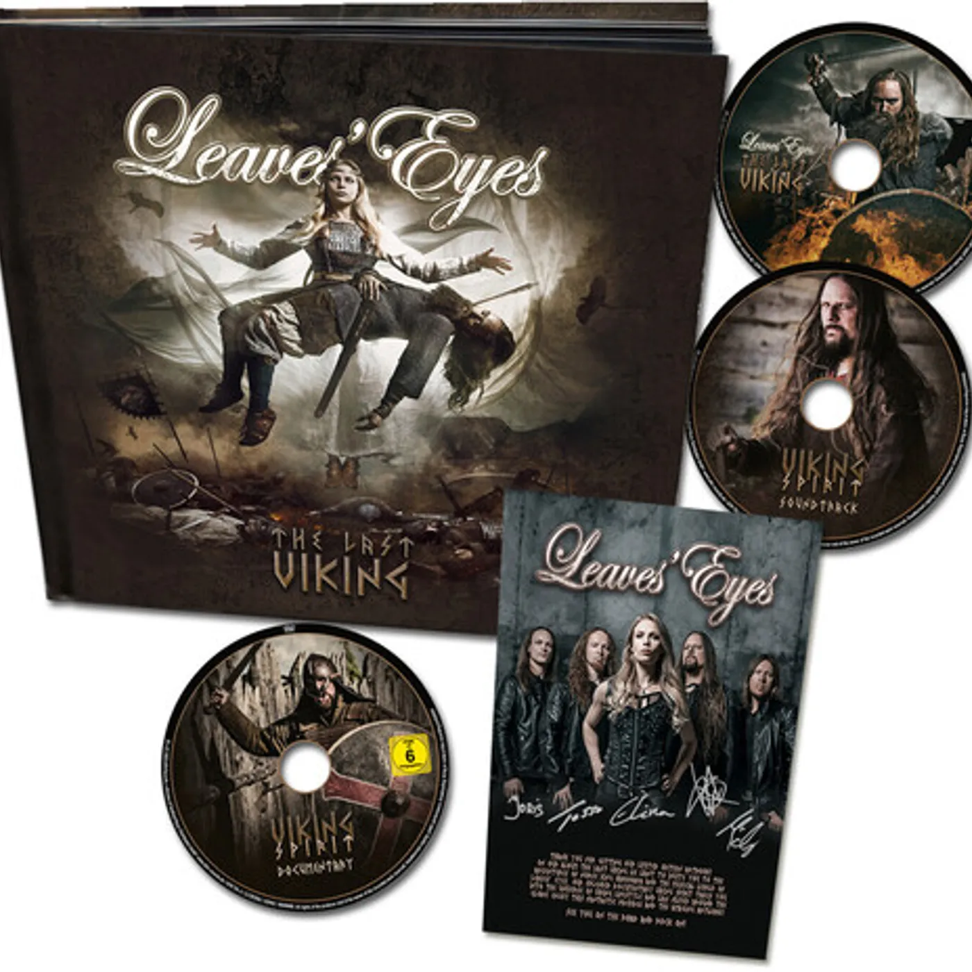 Leaves' Eyes LAST VIKING (HARDCOVER ARTBOOK (2CD+DVD)) CD