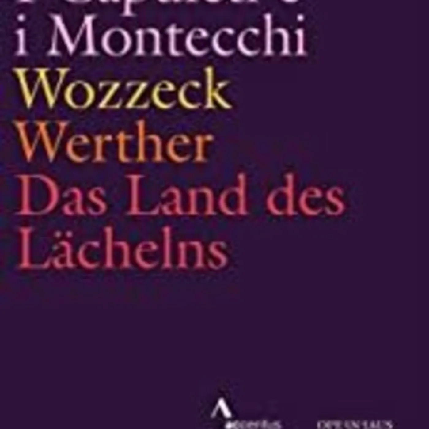 Berg OPERA RECORDINGS Blu-ray