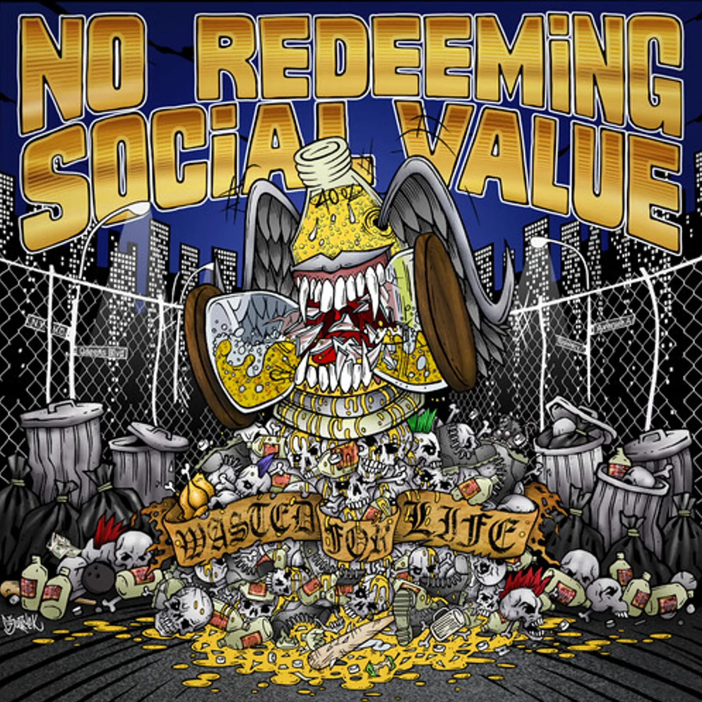 No Redeeming Social Value Wasted for Life Vinyl Record