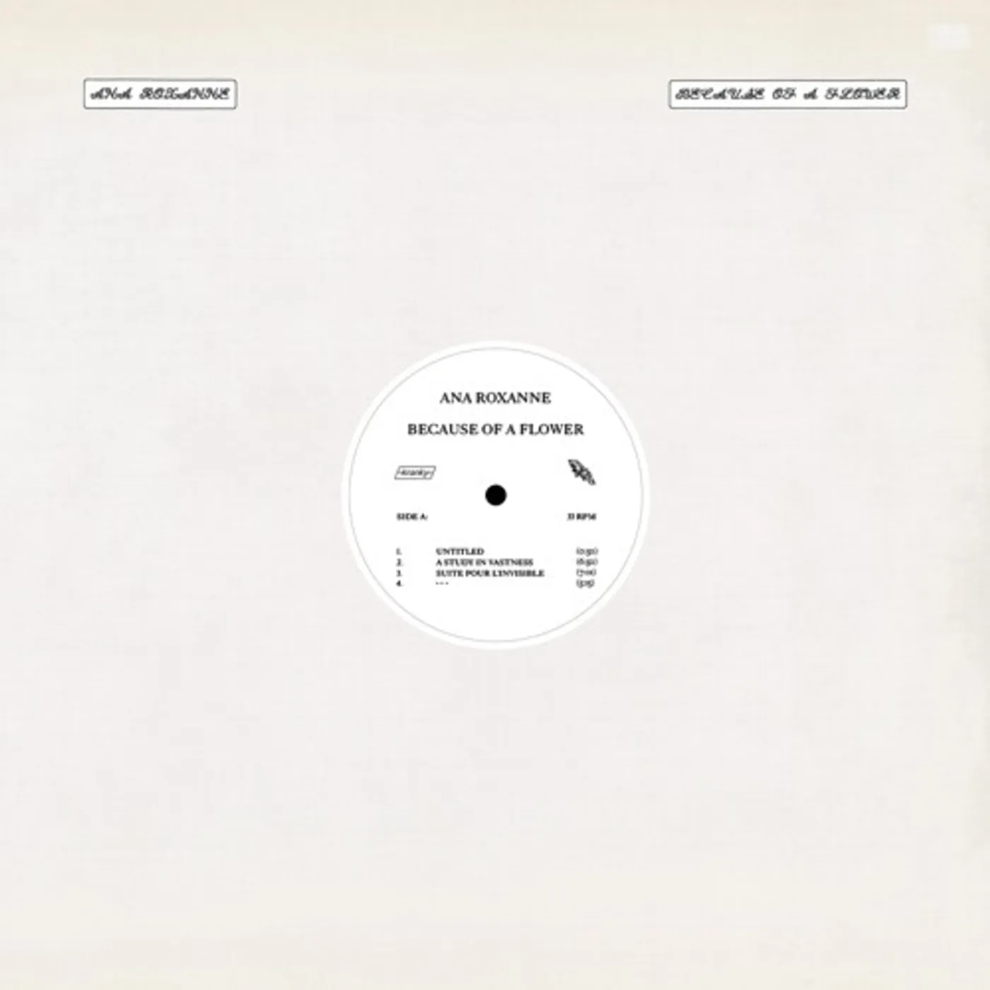 Ana Roxanne Because of a Flower Vinyl Record