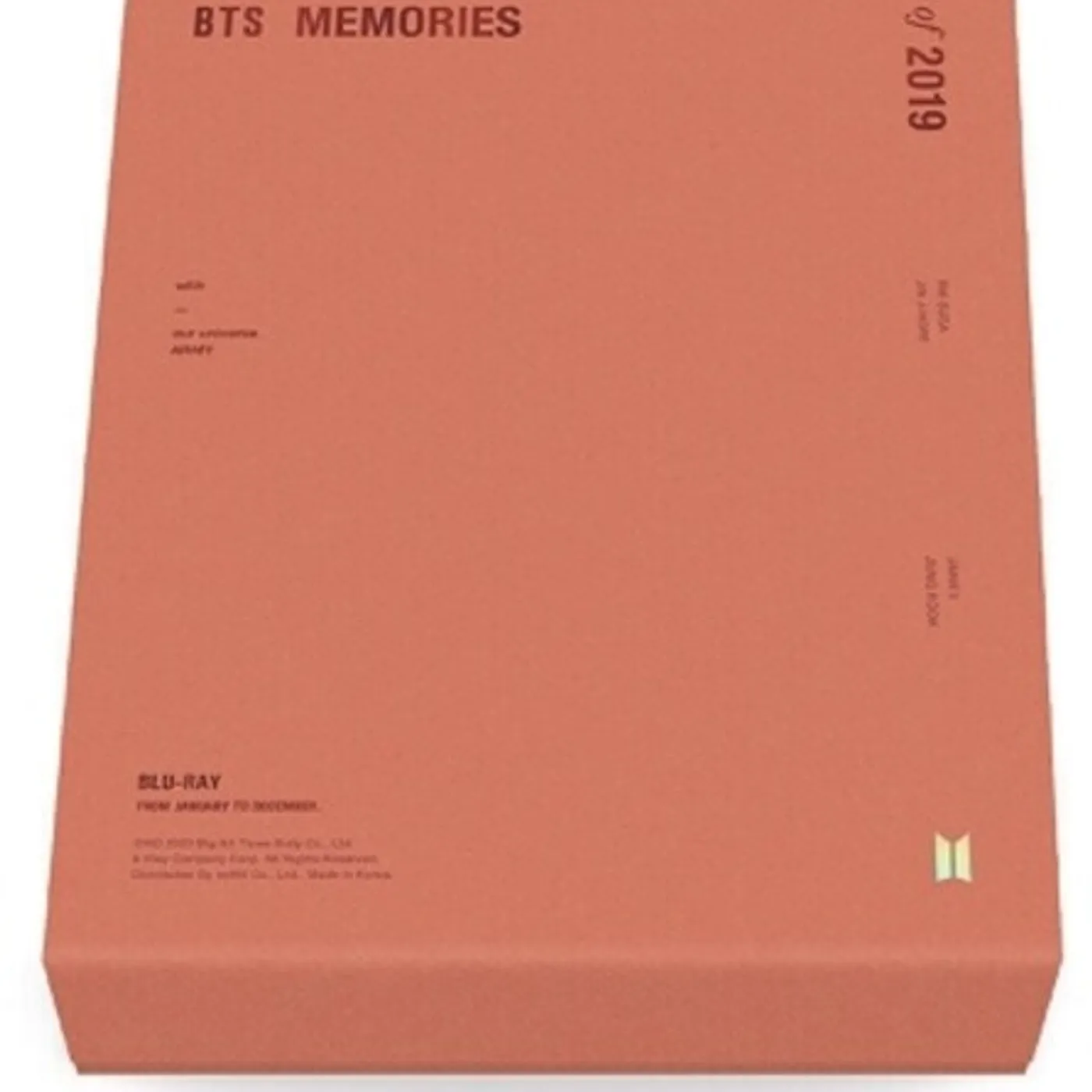 BTS MEMORIES OF 2019 Blu-ray