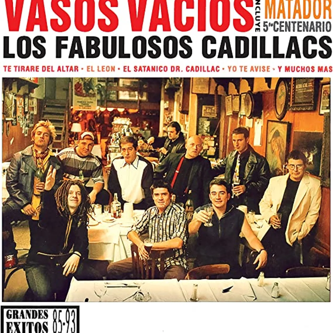 Los Fabulosos Cadillacs VASOS VACIOS: GRANDES EXITOS 85-93 Vinyl Record