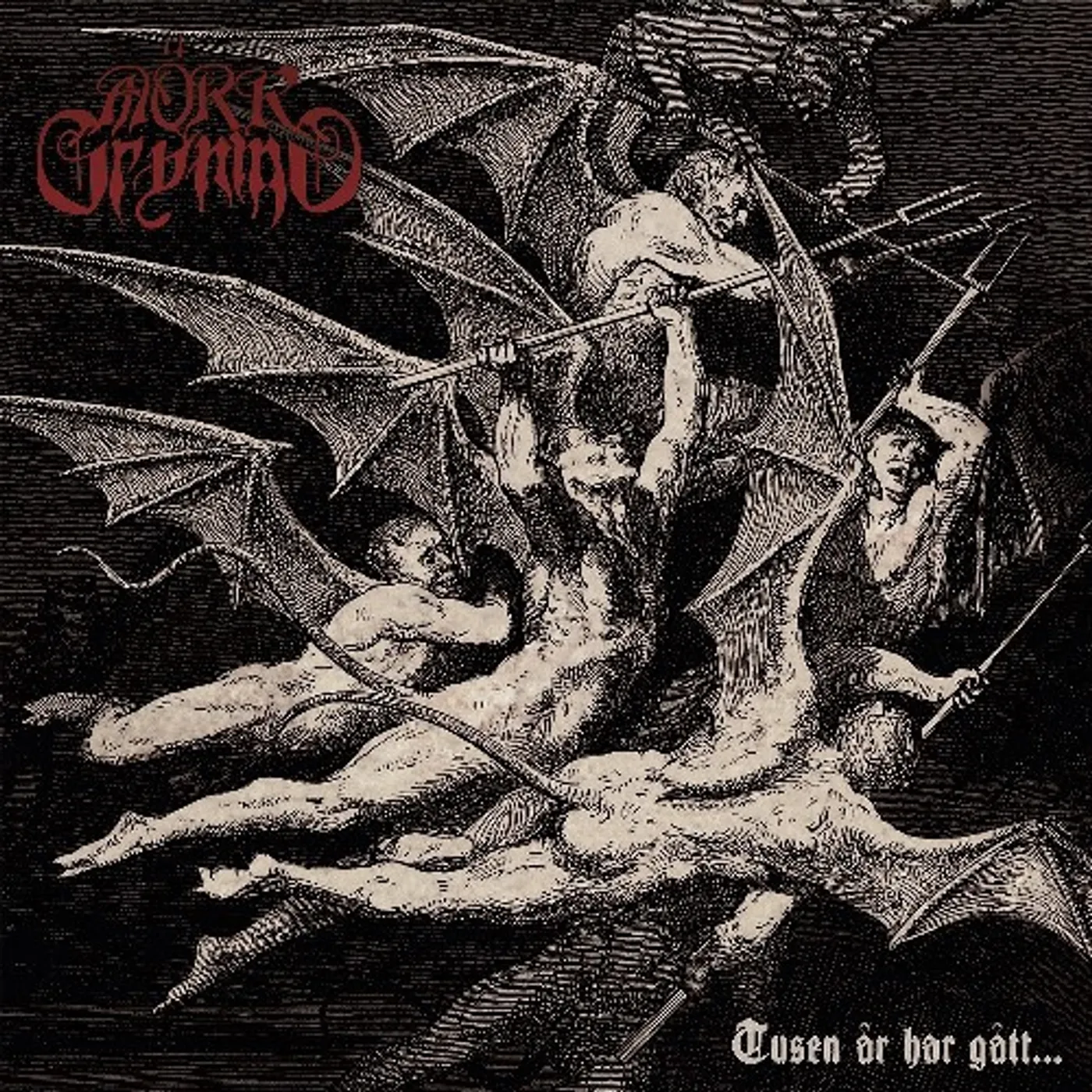 Mörk Gryning TUSEN AR HAR GATT (SILVER VINYL) Vinyl Record