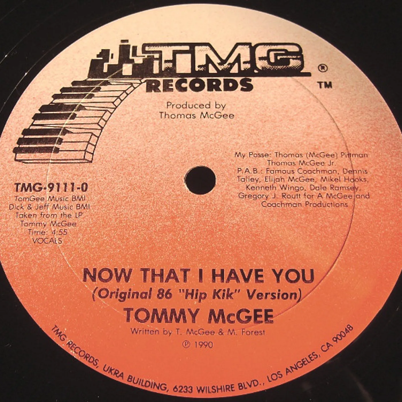 Tommy Mcgee NOW THAT I HAVE YOU Vinyl Record