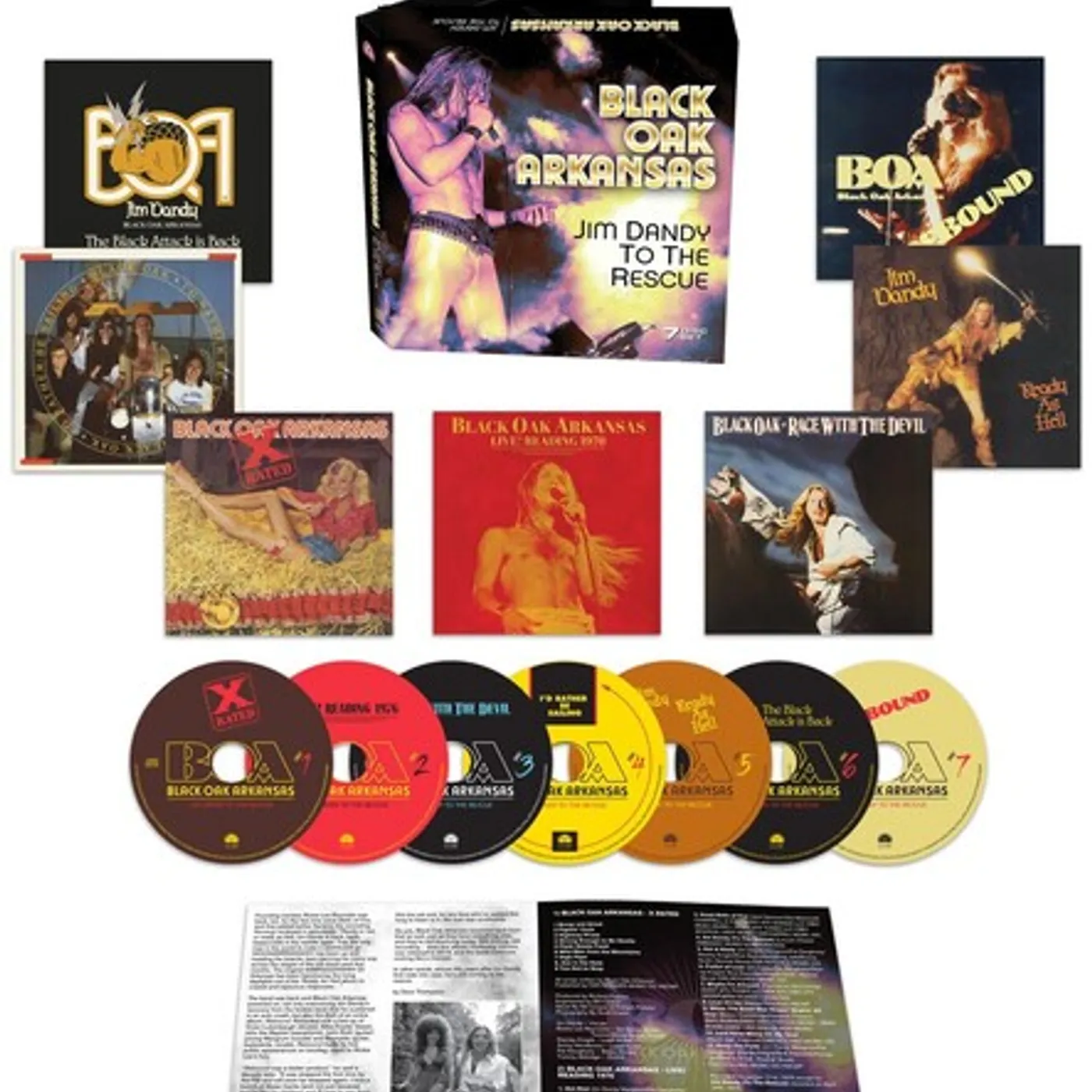 Black Oak Arkansas JIM DANDY TO THE RESCUE (7 DISC SET) CD