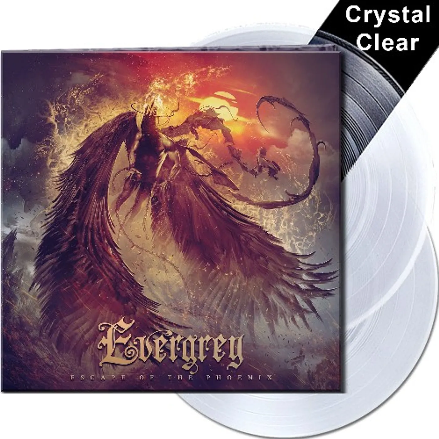 Evergrey ESCAPE OF THE PHOENIX (CRYSTAL CLEAR VINYL) Vinyl Record