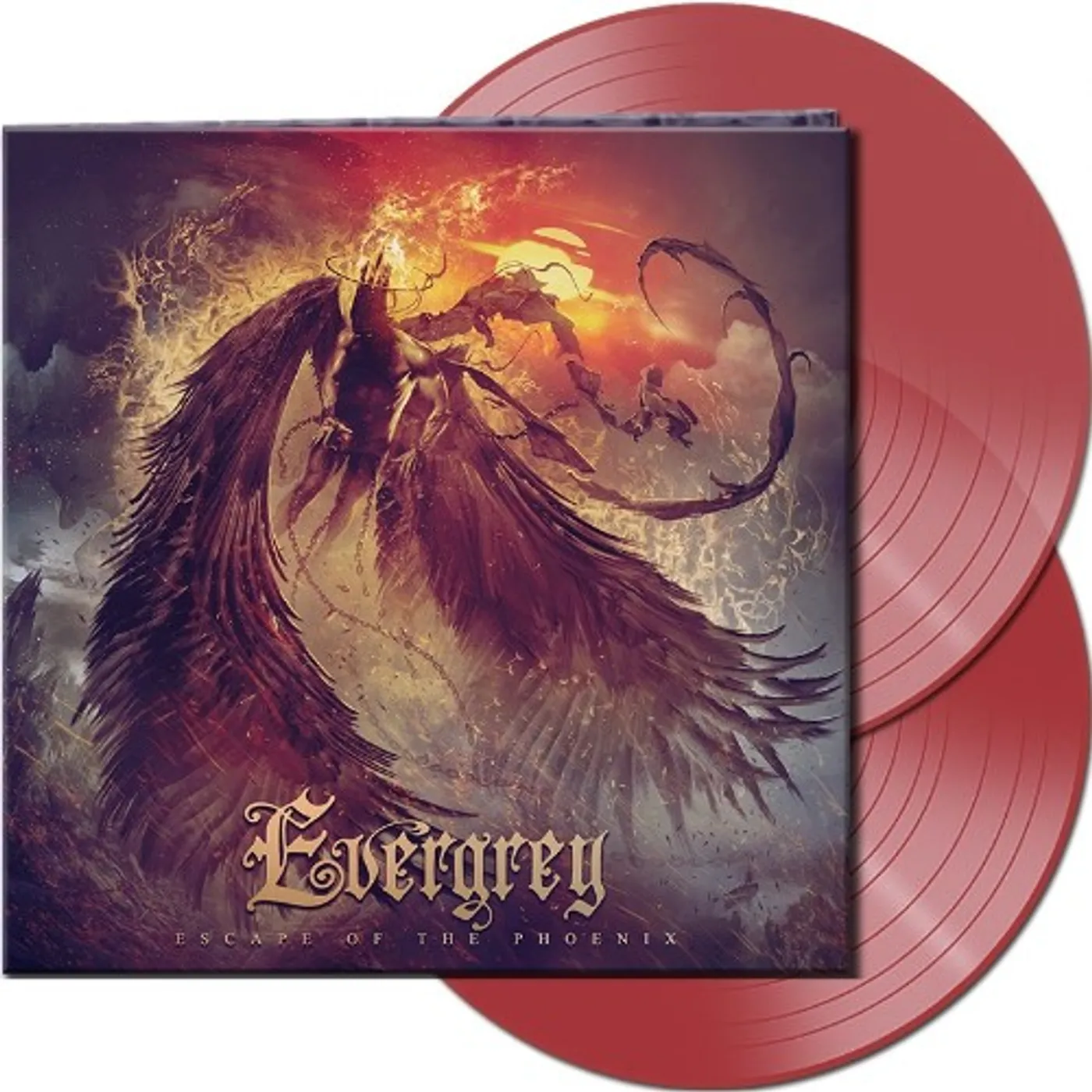 Evergrey ESCAPE OF THE PHOENIX (CLEAR RED VINYL) Vinyl Record