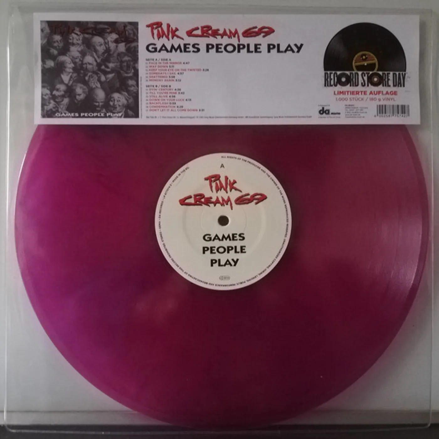 Pink Cream 69 GAMES PEOPLE PLAY (PINK VINYL) Vinyl Record