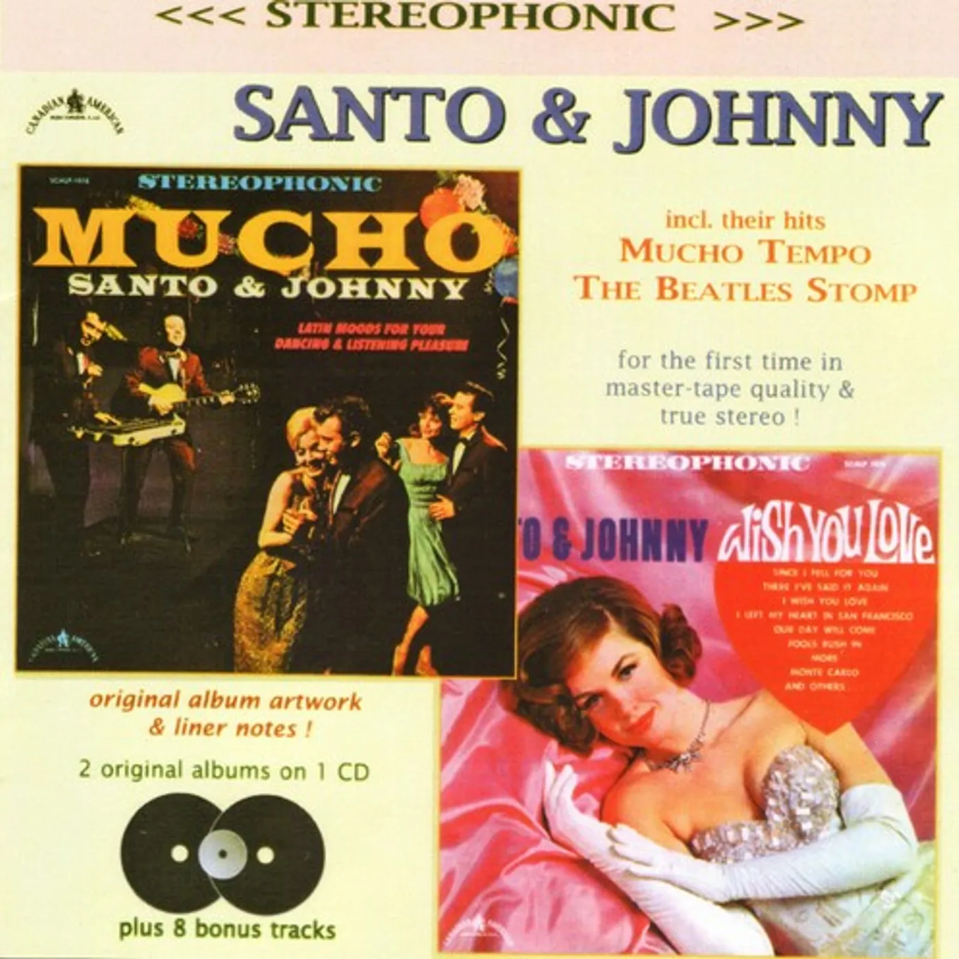 Santo & Johnny WISH YOU LOVE / MUCHO CD