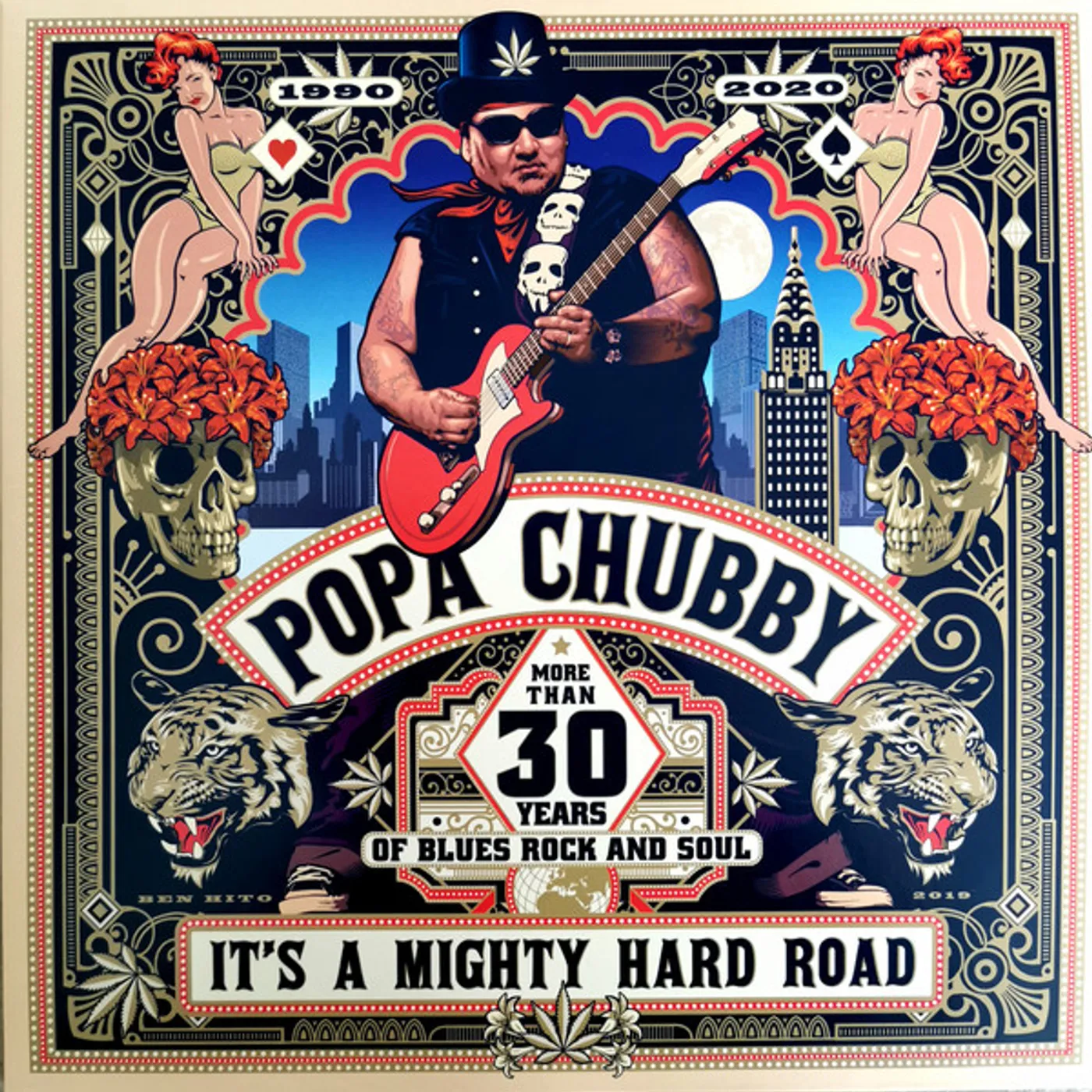 Popa Chubby ITS A MIGHTY HARD ROAD Vinyl Record