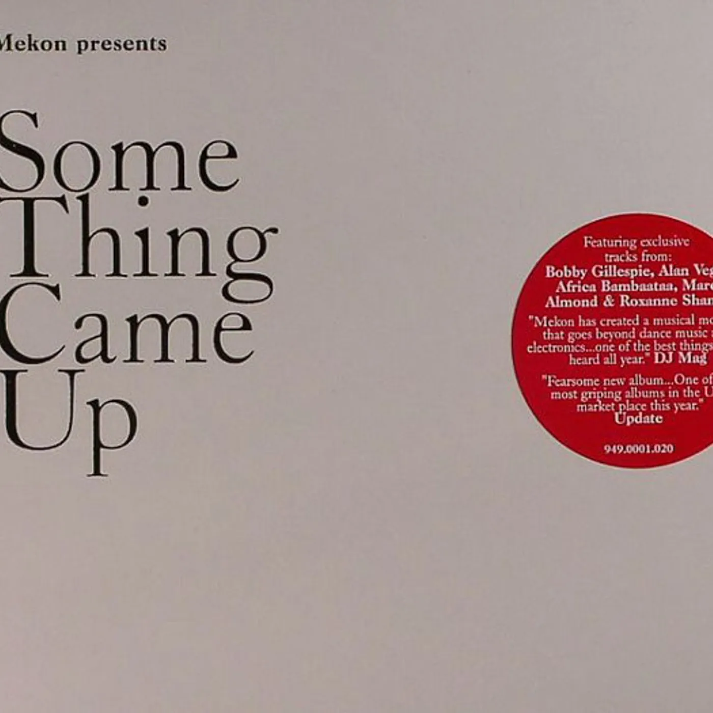 Mekon SOMETHING CAME UP CD