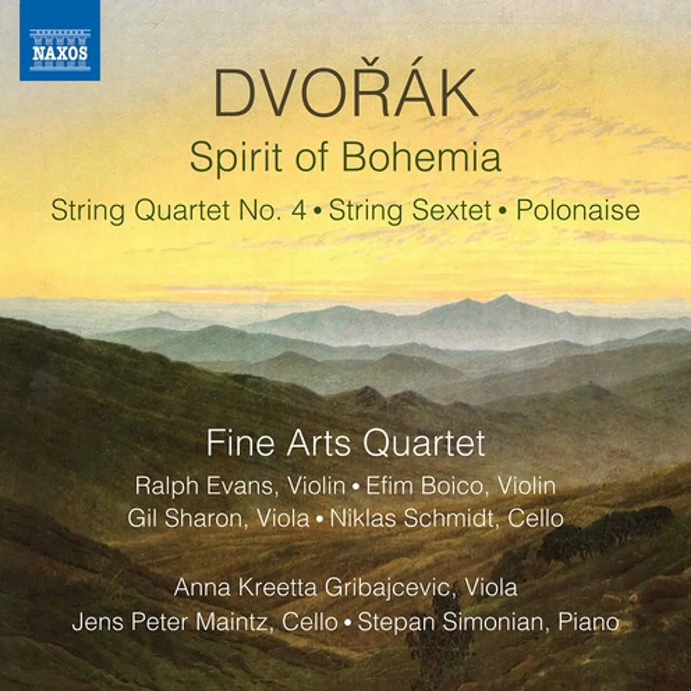 Fine Arts Quartet DVORAK: SPIRIT OF BOHEMIA CD