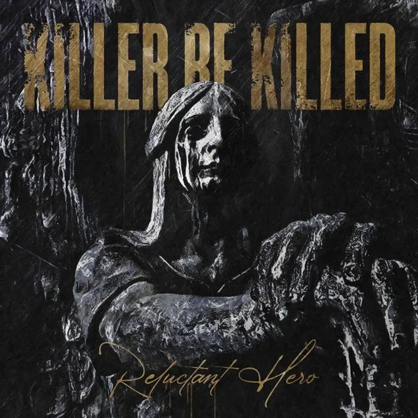 Killer Be Killed RELUCTANT HERO (SILVER & BLACK SWIRL) Vinyl Record