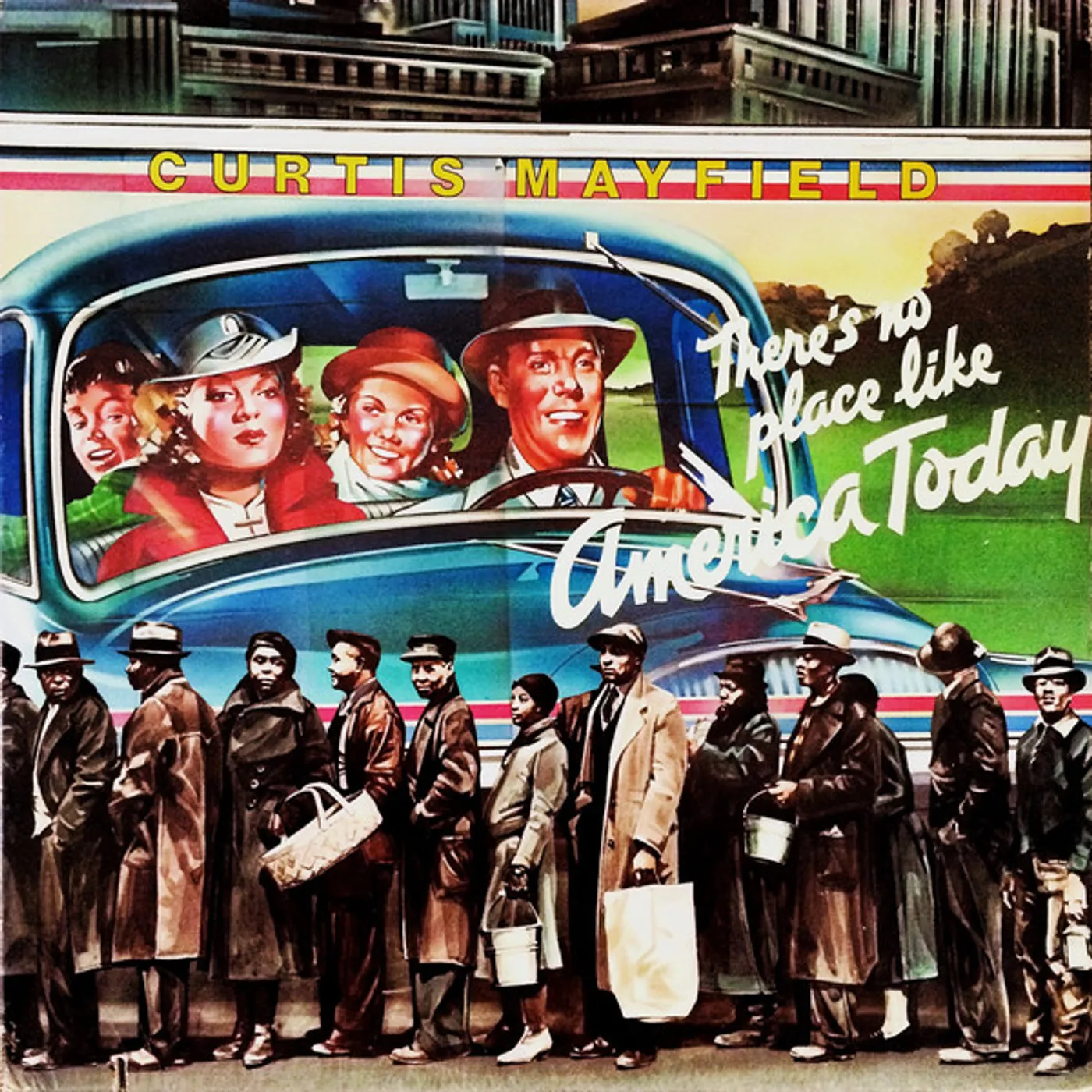 Curtis Mayfield THERE'S NO PLACE LIKE AMERICA Vinyl Record