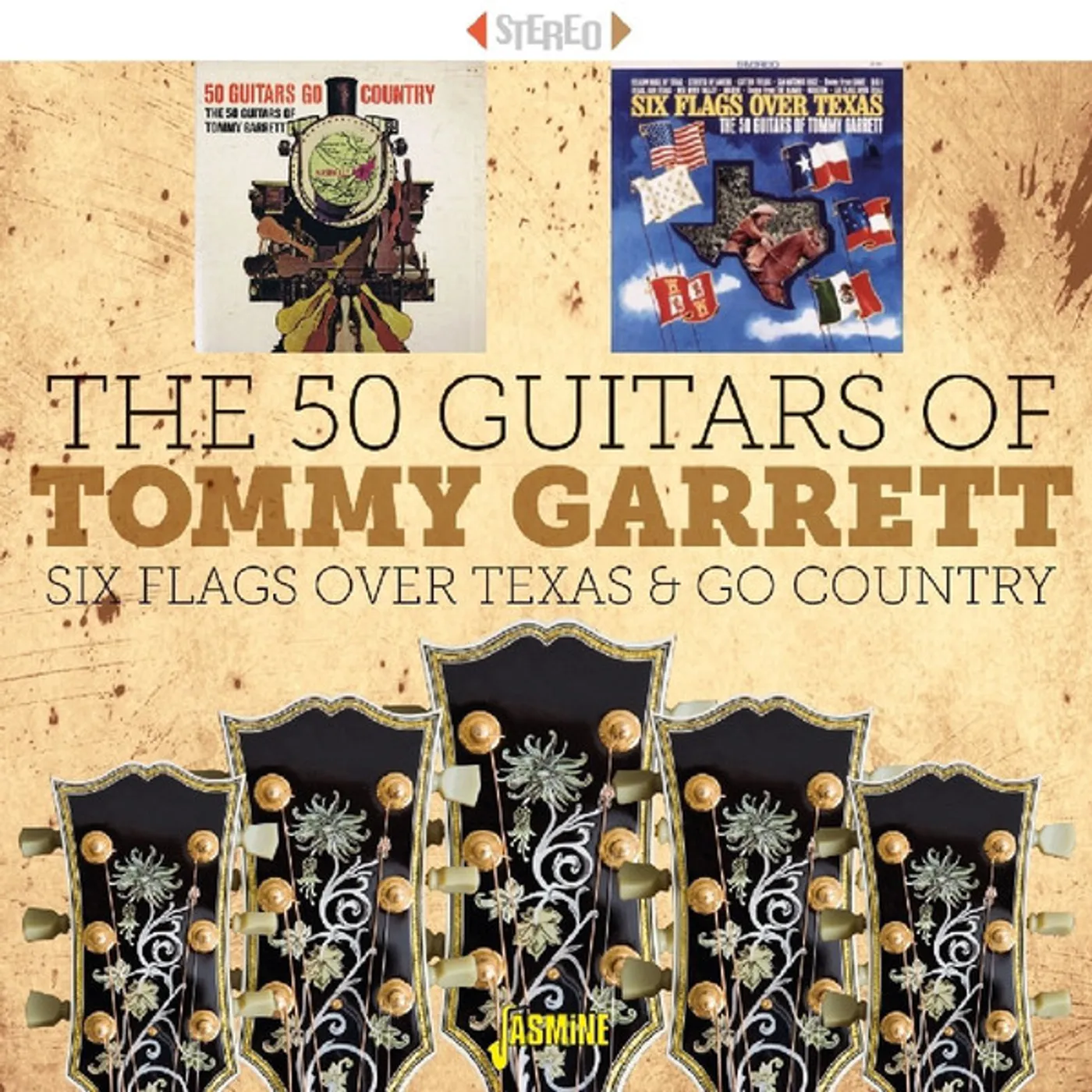 Tommy Garrett SIX FLAGS OVER TEXAS & 50 GUITARS GO COUNTRY CD