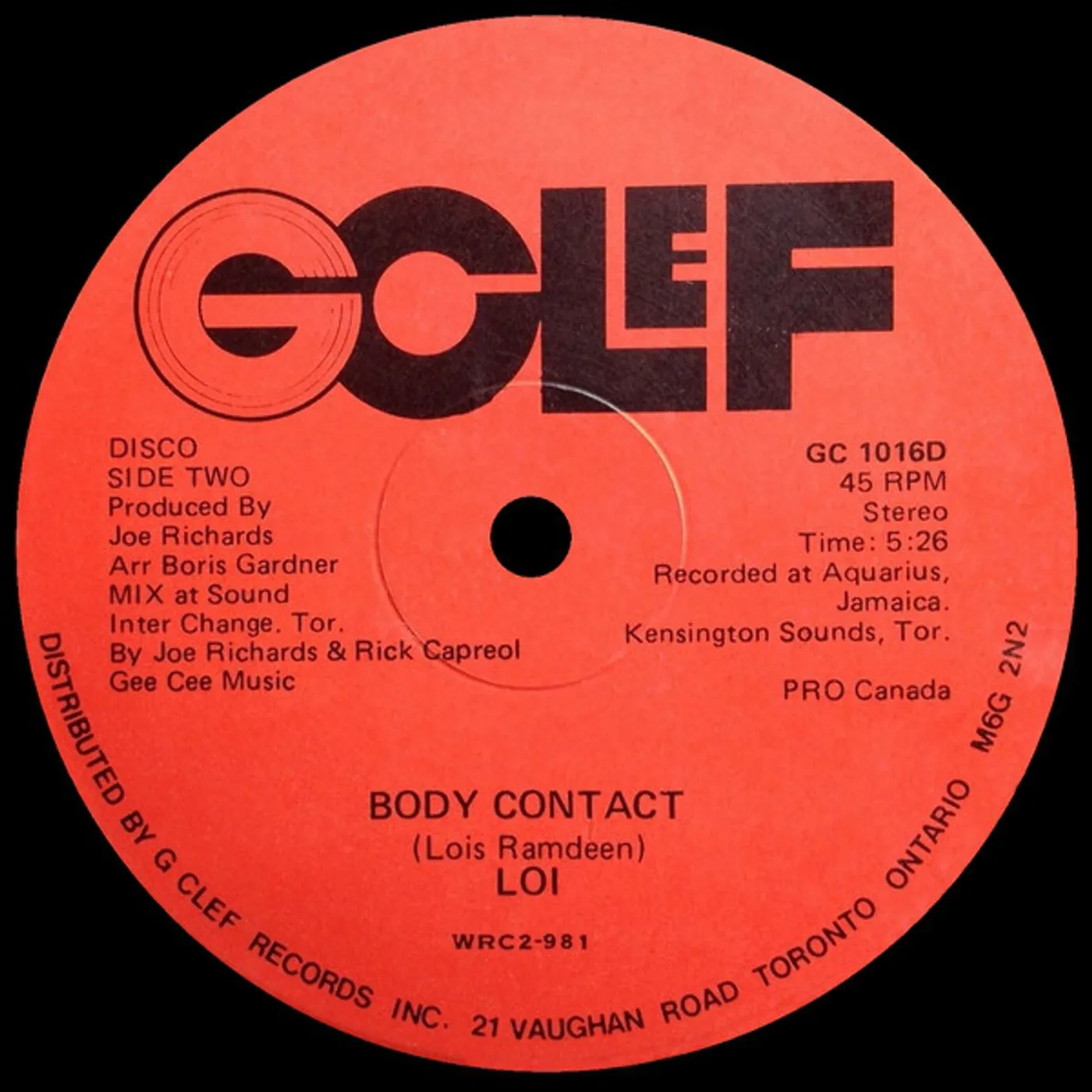 Loi WHEN I FEEL THE NEED FOR LOVE / BODY CONTACT Vinyl Record