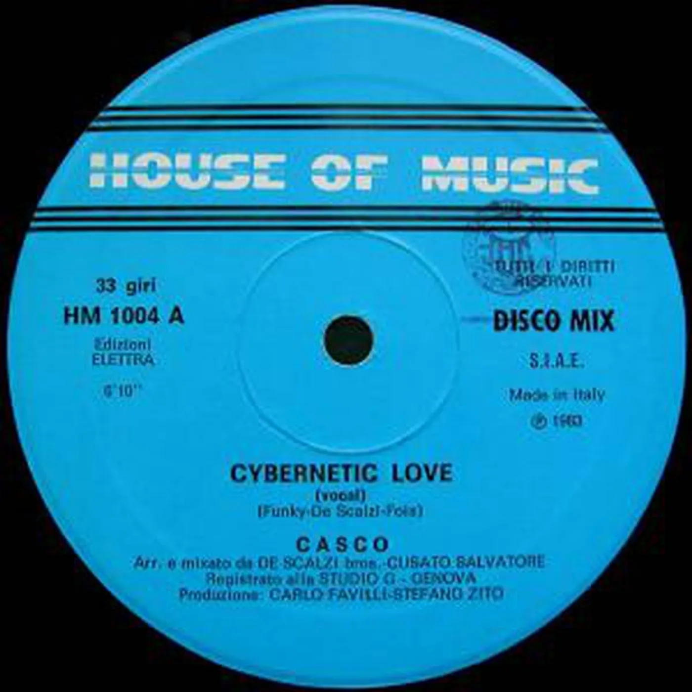 Casco Cybernetic Love Vinyl Record